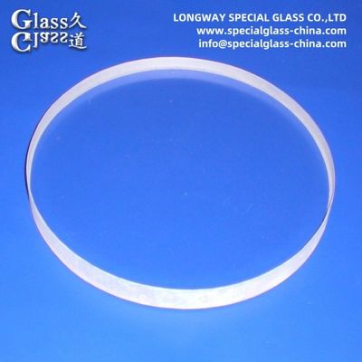 Lentilles de fenêtre plates en verre optique borosilicate de quartz personnalisé