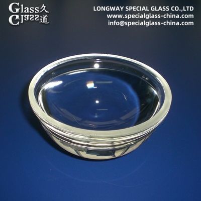 Polissage de lentilles de lumière industrielles en verre borosilicate pour lentilles de verre à LED Cob
