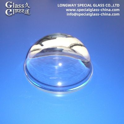 Polissage de lentilles de lumière industrielles en verre borosilicate pour lentilles de verre à LED Cob