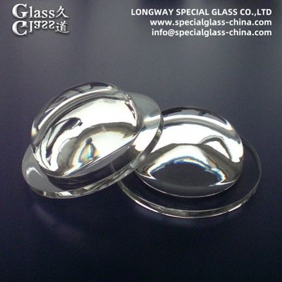 Lentilles de couverture de lampe en verre borosilicate optique pour lentilles de lumière sous-marines