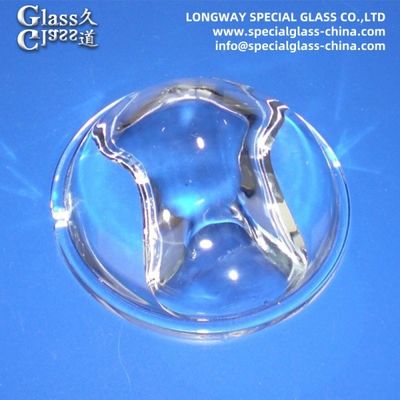 Polissage de lentilles de couverture en verre borosilicate pour lentilles de lumière de rue à LED