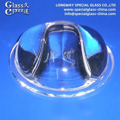 Polissage de lentilles de couverture en verre borosilicate pour lentilles de lumière de rue à LED