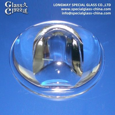 Lentilles LED en verre borosilicate personnalisées pour lentilles de lumière de rue