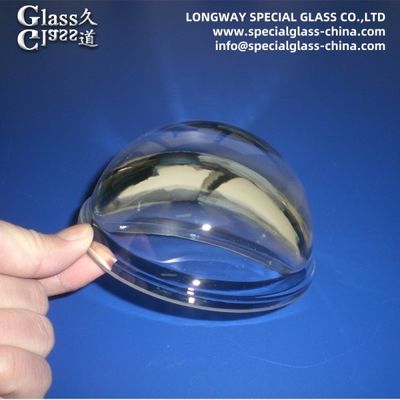 Lentilles LED en verre borosilicate optiquement poli pour lentilles de lampes industrielles