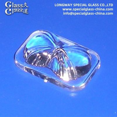 Lentilles de couverture LED diffusant du verre borosilicate optique personnalisé