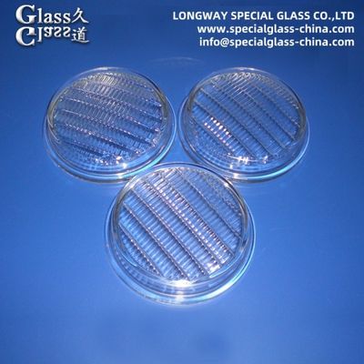 Lentilles de couverture en verre borosilicate moulé pour lentilles de lampes à phares
