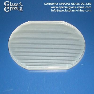 Lentilles en verre linéaire de surface de sablage pour les lentilles de lampes à reflet