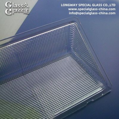 Couverture de lampe en verre borosilicate pressé pour lentilles industrielles