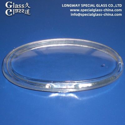 Couverture en verre calcaire moulé en soude pour lentilles de lampes de phares