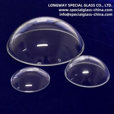 Bk7 Jgs1 Jgs2 Lentille à dôme de verre optique au quartz avec revêtement Ar