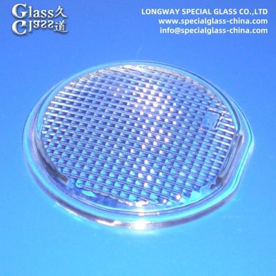 Lentilles de couverture en verre pressé transparent pour lentilles de lampes à LED