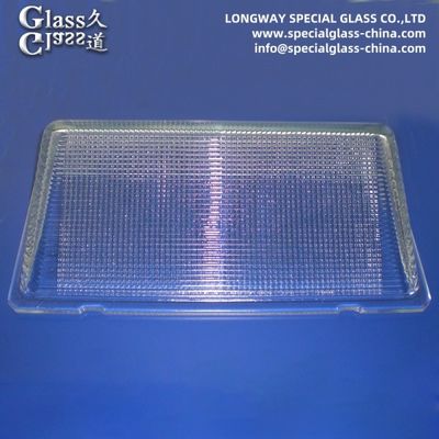 Couverture en verre borosilicate résistant aux températures élevées pour les lampes industrielles
