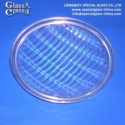 Lentilles de couverture en verre borosilicate de coulée pour lampe de lumière extérieure