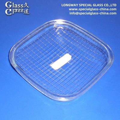 Lentilles de couverture en verre borosilicate de coulée pour lampe de lumière extérieure
