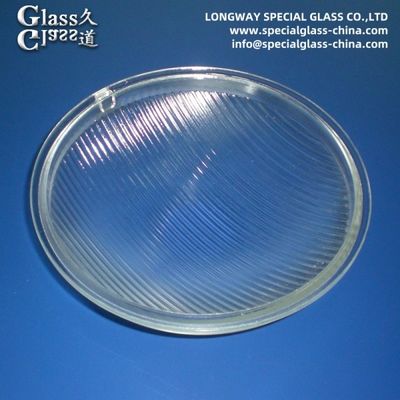 Lentilles de couverture en verre borosilicate de coulée pour lampe de lumière extérieure