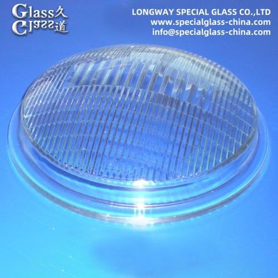 Couverture de lampe en verre de lumière extérieure pressée à partir de verre borosilicate