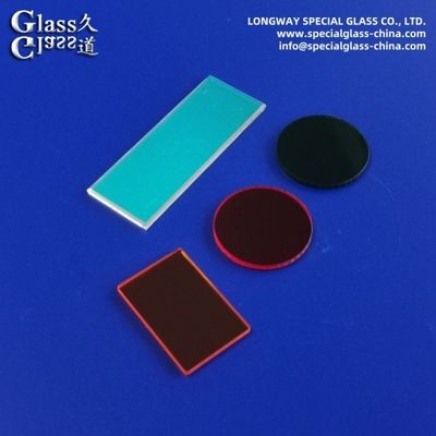 Filtre optique en verre couleur Filtre de coupe Ir Filtre de coupe UV Filtre de coupe