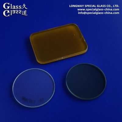 Filtre optique en verre couleur Filtre de coupe Ir Filtre de coupe UV Filtre de coupe