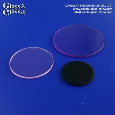 Bk7 Lentille à filtre de coupe UV optique en verre quartz de silice fondu