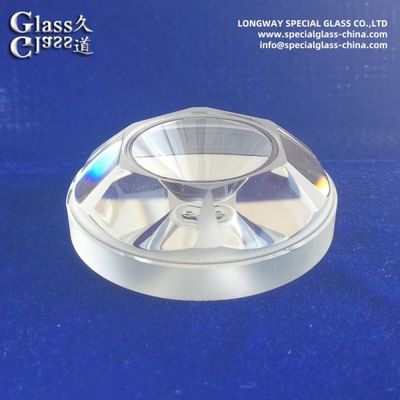 Couverture de lentille en verre borosilicate résistant aux températures élevées pour éclairage de rue à LED