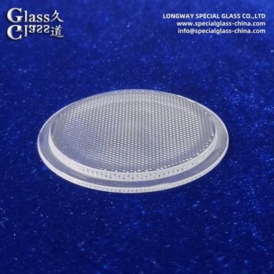 Lentilles de couverture LED Pyrex texturées optiquement claires pour une sortie d'éclairage LED claire