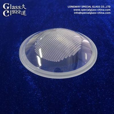 Couverture de lentille en verre borosilicate résistant aux températures élevées pour éclairage de rue à LED
