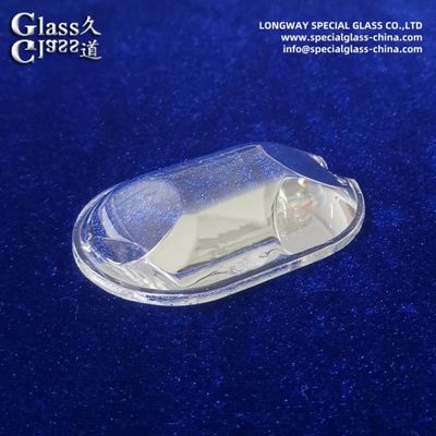 Lentilles de couverture LED Pyrex texturées optiquement claires pour une sortie d'éclairage LED claire