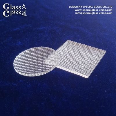 Lentilles d'éclairage en verre borosilicate durable pour appareils d'éclairage industriel