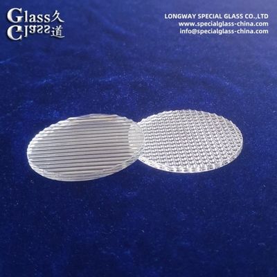 Lentilles d'éclairage en verre borosilicate durable pour appareils d'éclairage industriel