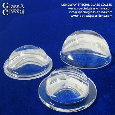 Lentilles en verre borosilicate résistant aux températures élevées pour les couvertures de lampes minières