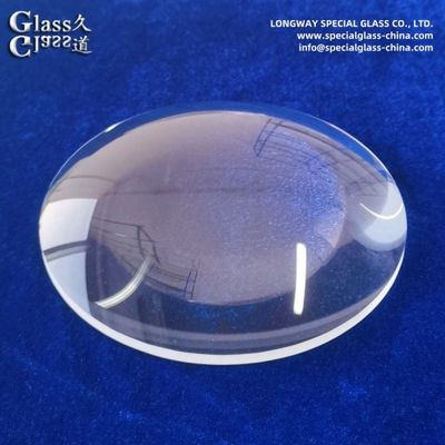 Résistant au choc thermique borosilicate Bi Convex Lentille pour la recherche scientifique