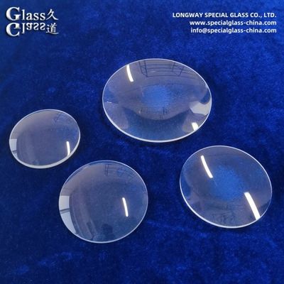 Lentilles convexes en verre borosilicate résistant aux UV pour l'éclairage extérieur