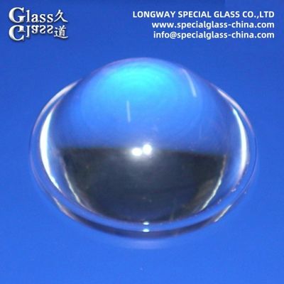 Lentilles à LED de verre borosilicate asphérique convexe à plan convexe